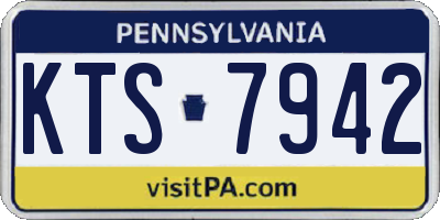 PA license plate KTS7942