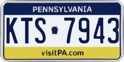 PA license plate KTS7943