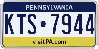 PA license plate KTS7944