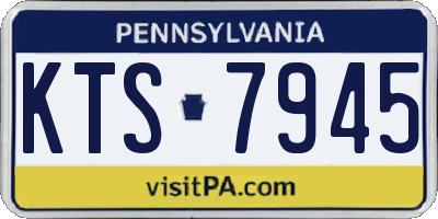 PA license plate KTS7945