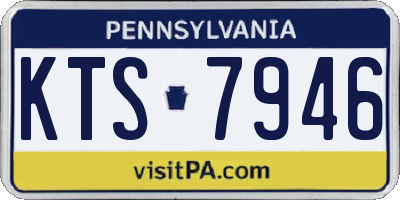 PA license plate KTS7946