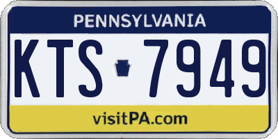 PA license plate KTS7949