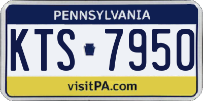 PA license plate KTS7950