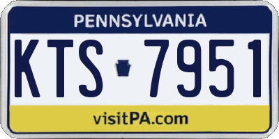 PA license plate KTS7951