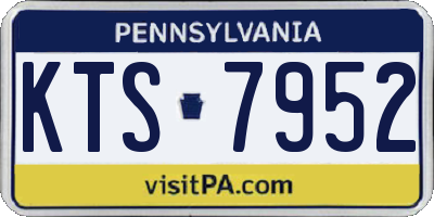 PA license plate KTS7952