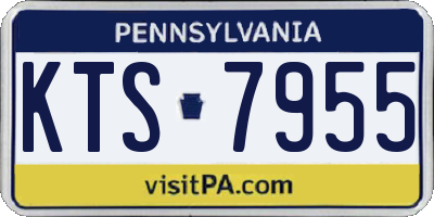 PA license plate KTS7955