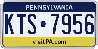 PA license plate KTS7956