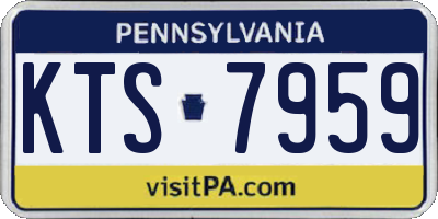 PA license plate KTS7959