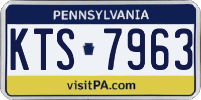PA license plate KTS7963