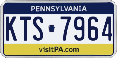 PA license plate KTS7964