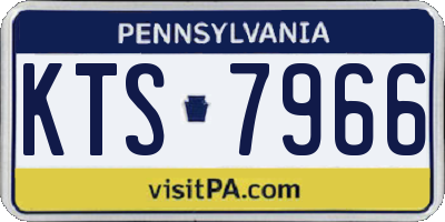 PA license plate KTS7966