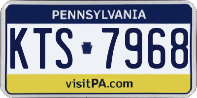 PA license plate KTS7968