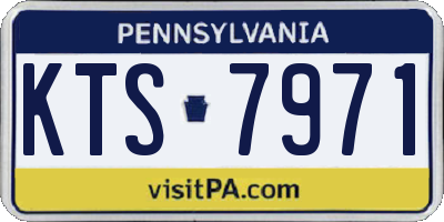 PA license plate KTS7971