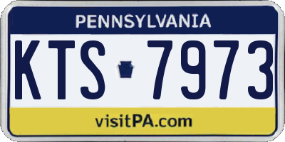 PA license plate KTS7973