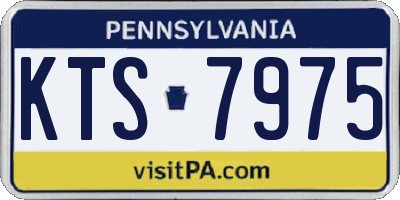 PA license plate KTS7975