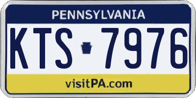 PA license plate KTS7976
