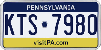 PA license plate KTS7980