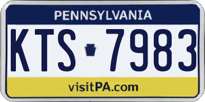 PA license plate KTS7983
