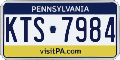 PA license plate KTS7984