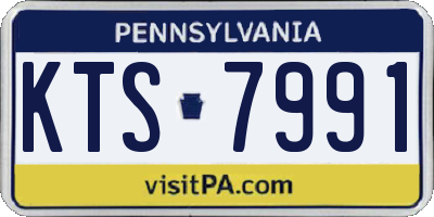 PA license plate KTS7991