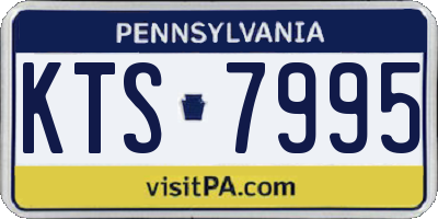 PA license plate KTS7995