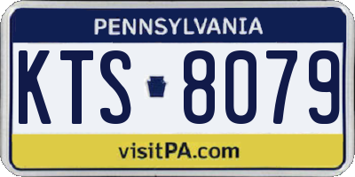 PA license plate KTS8079
