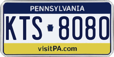 PA license plate KTS8080