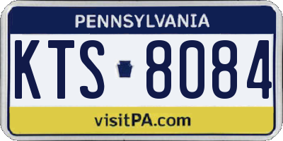 PA license plate KTS8084
