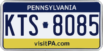 PA license plate KTS8085