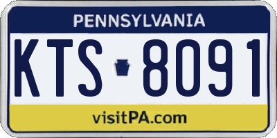 PA license plate KTS8091