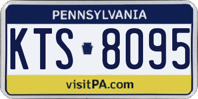 PA license plate KTS8095