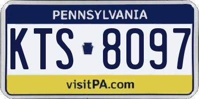 PA license plate KTS8097