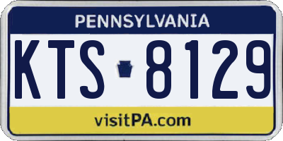 PA license plate KTS8129