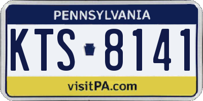 PA license plate KTS8141