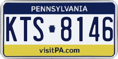 PA license plate KTS8146