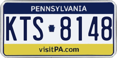 PA license plate KTS8148