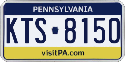 PA license plate KTS8150