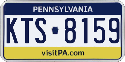 PA license plate KTS8159