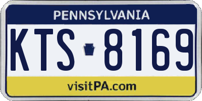 PA license plate KTS8169
