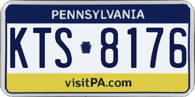 PA license plate KTS8176