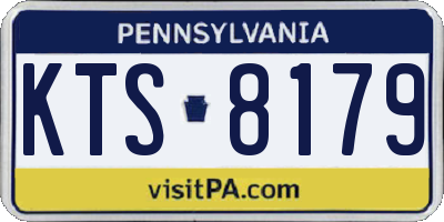 PA license plate KTS8179