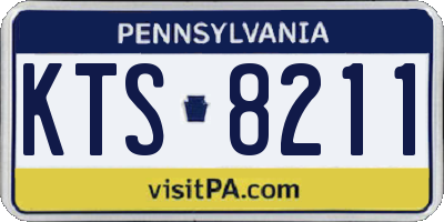 PA license plate KTS8211