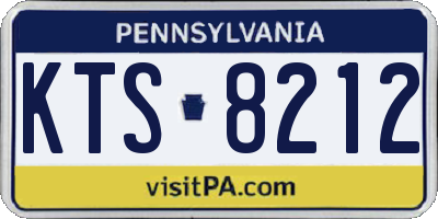 PA license plate KTS8212