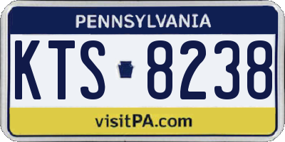 PA license plate KTS8238