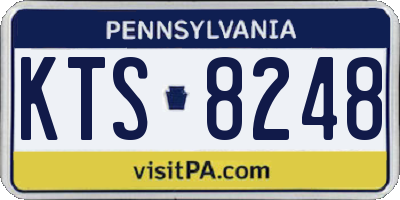 PA license plate KTS8248