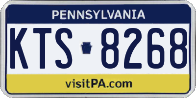PA license plate KTS8268