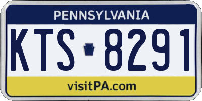 PA license plate KTS8291