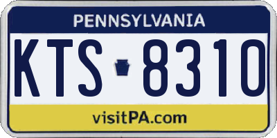 PA license plate KTS8310