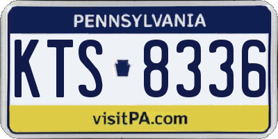 PA license plate KTS8336