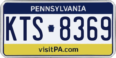 PA license plate KTS8369